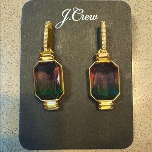 J. Crew Gold Ombré Earrings